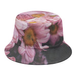Pink Flowers Print Bucket Hat
