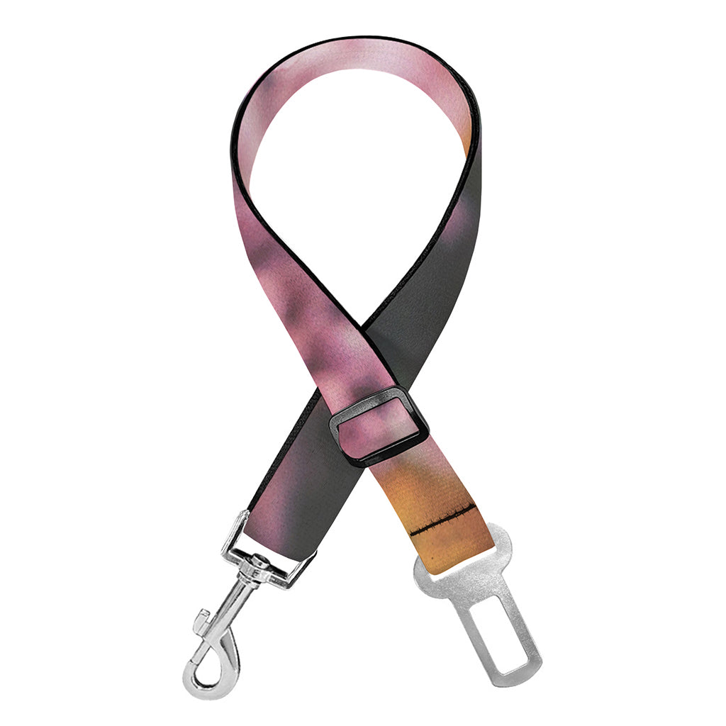 Pink Flowers Print Dog Seat Belt