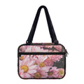 Pink Flowers Print Double Strap Bible Bag