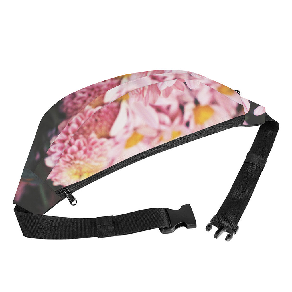 Pink Flowers Print Fanny Pack