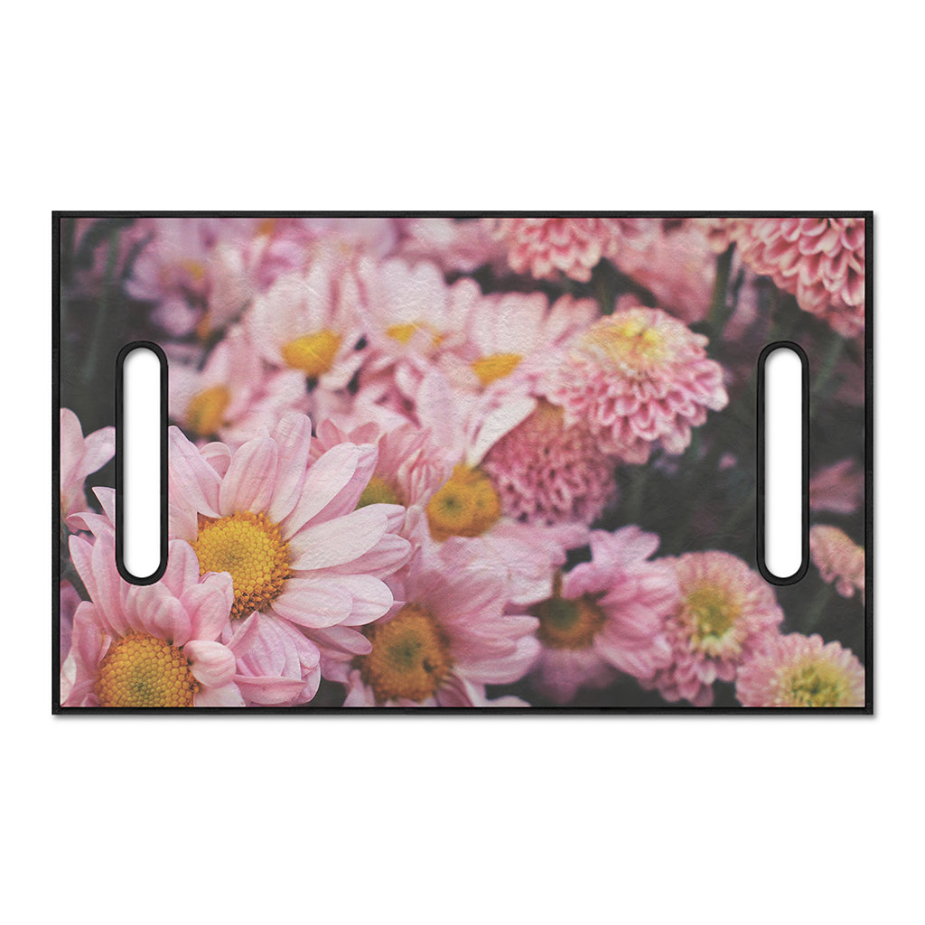 Pink Flowers Print Golf Cart Seat Cover
