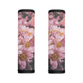 Pink Flowers Print Handle Covers