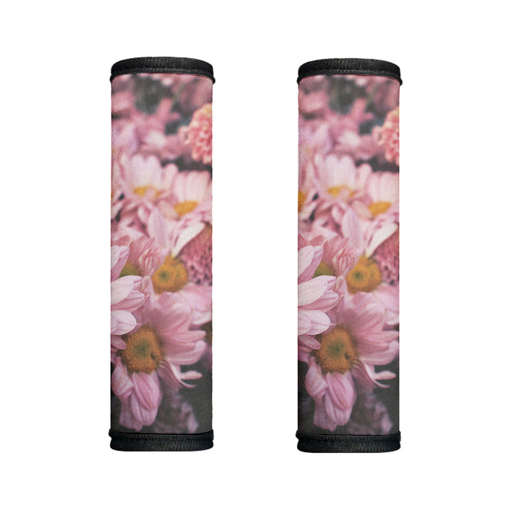 Pink Flowers Print Handle Covers