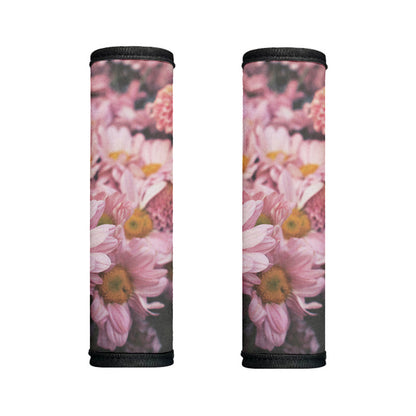 Pink Flowers Print Handle Covers