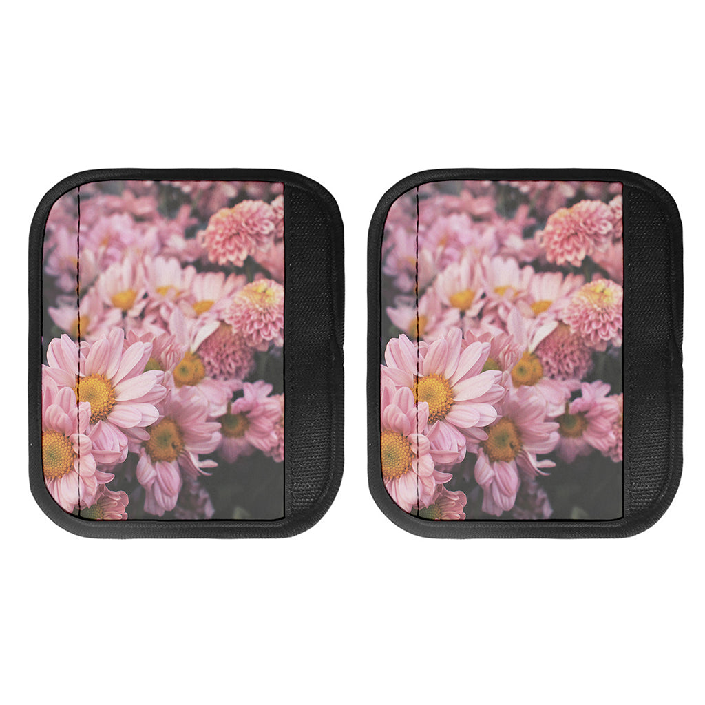 Pink Flowers Print Handle Covers