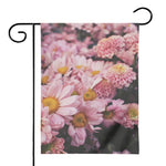Pink Flowers Print House Flag