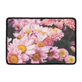 Pink Flowers Print Kitchen Mat