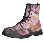 Pink Flowers Print Backpack