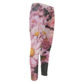 Pink Flowers Print Men's Compression Pants