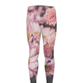 Pink Flowers Print Men's Leggings