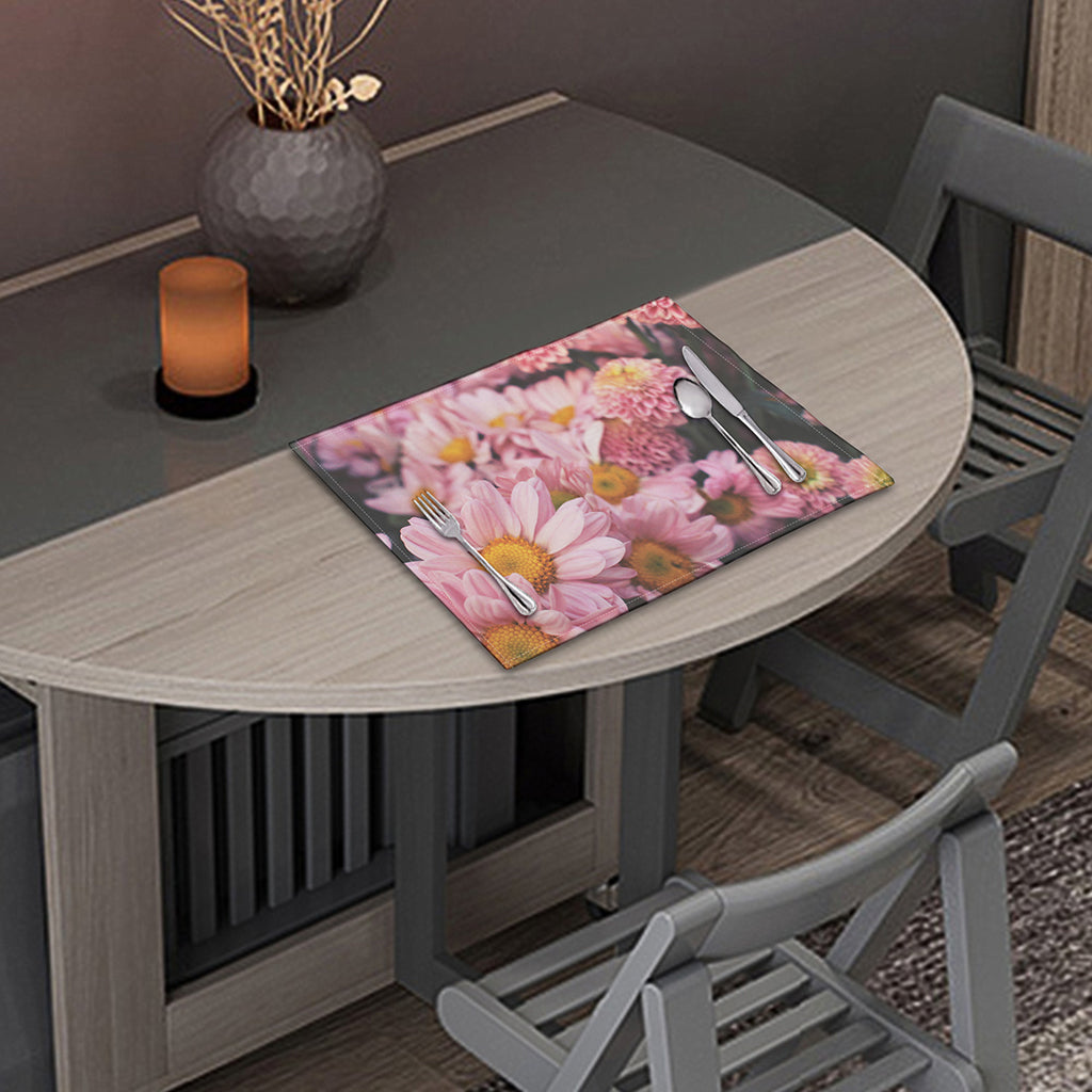 Pink Flowers Print Placemat