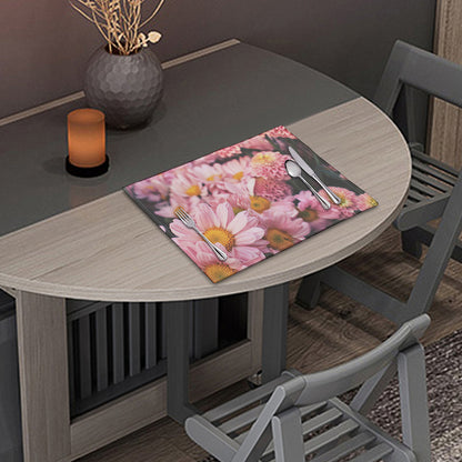 Pink Flowers Print Placemat