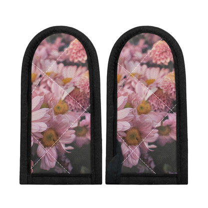 Pink Flowers Print Skillet Handle Cover