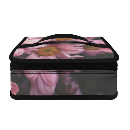 Pink Flowers Print Small Lunch Bag