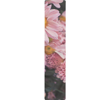Pink Flowers Print Table Runner