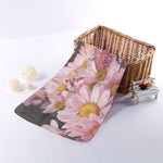 Pink Flowers Print Towel