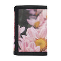 Pink Flowers Print Trifold Wallet