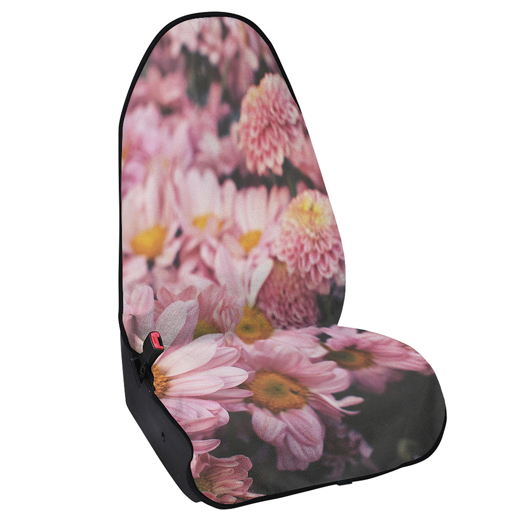 Pink Flowers Print Waterproof Car Seat Cover
