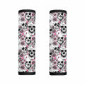 Pink Flowers Skull Pattern Print Handle Covers