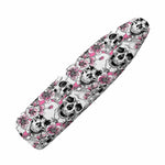 Pink Flowers Skull Pattern Print Ironing Board Cover