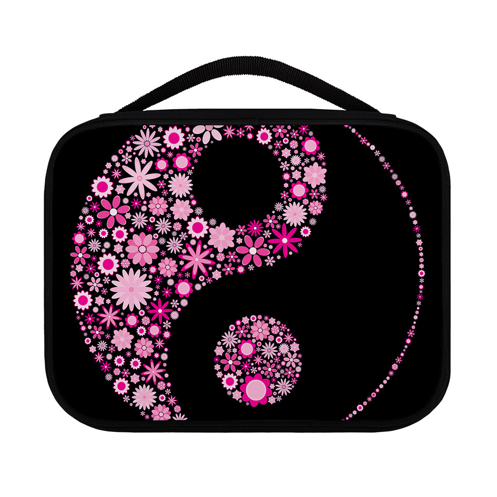 Pink Flowers Yin Yang Print Classic Bible Case