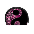 Pink Flowers Yin Yang Print Coin Purse