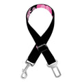 Pink Flowers Yin Yang Print Dog Seat Belt