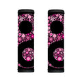 Pink Flowers Yin Yang Print Handle Covers