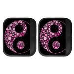 Pink Flowers Yin Yang Print Handle Covers