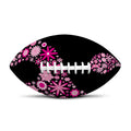 Pink Flowers Yin Yang Print Rugby Ball