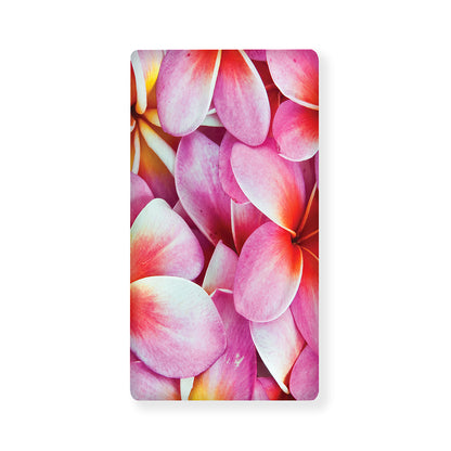 Pink Frangipani Flower Print Baby Crib Sheet
