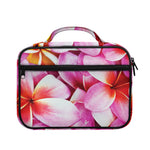 Pink Frangipani Flower Print Briefcase Bible Bag