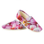 Pink Frangipani Flower Print Casual Shoes