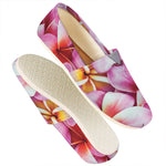 Pink Frangipani Flower Print Casual Shoes