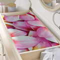 Pink Frangipani Flower Print Changing Pad Cover