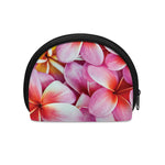 Pink Frangipani Flower Print Coin Purse