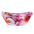 Pink Frangipani Flower Print Fanny Pack