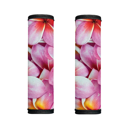 Pink Frangipani Flower Print Handle Covers