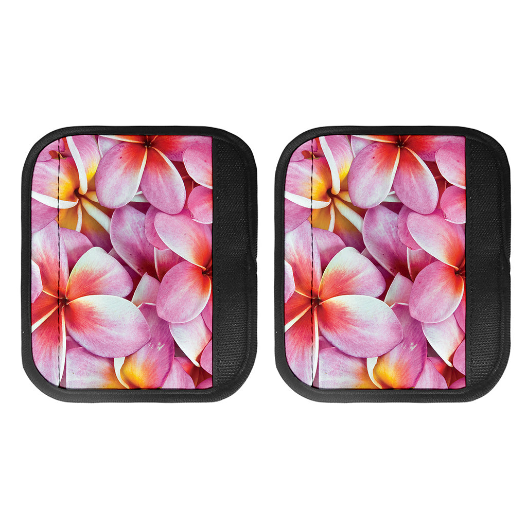 Pink Frangipani Flower Print Handle Covers