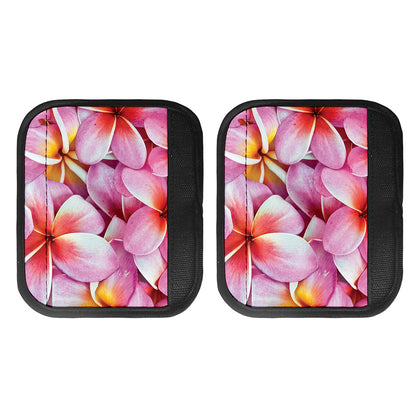 Pink Frangipani Flower Print Handle Covers