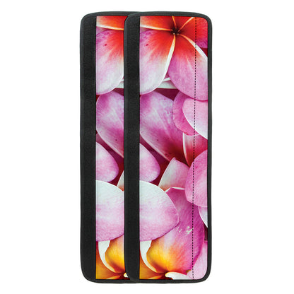 Pink Frangipani Flower Print Refrigerator Handle Covers