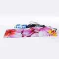 Pink Frangipani Flower Print Sports Towel