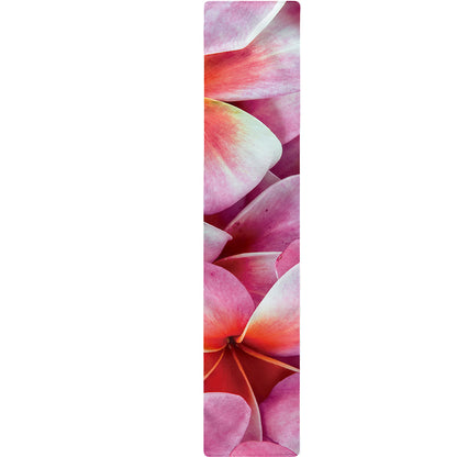 Pink Frangipani Flower Print Table Runner
