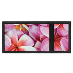 Pink Frangipani Flower Print Trifold Wallet