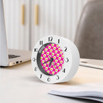 Pink Fried Eggs Pattern Print Alarm Clock