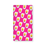 Pink Fried Eggs Pattern Print Baby Crib Sheet
