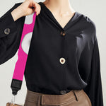 Pink Fried Eggs Pattern Print Bag Strap