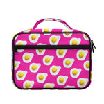 Pink Fried Eggs Pattern Print Briefcase Bible Bag