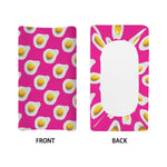 Pink Fried Eggs Pattern Print Changing Pad Cover