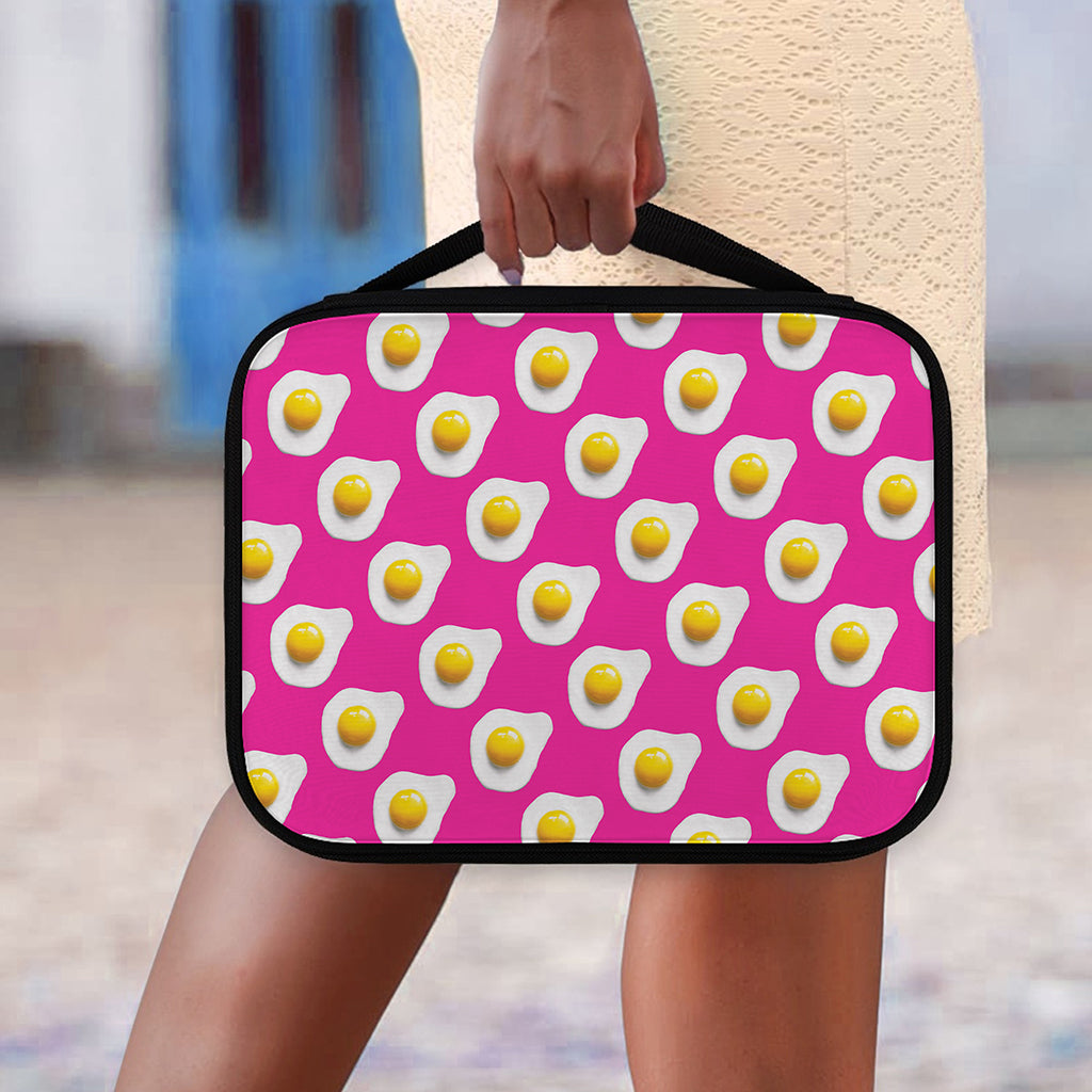 Pink Fried Eggs Pattern Print Classic Bible Case